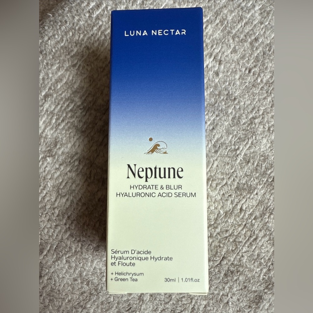 New Luna Nectar Neptune Hydrate & Blur Hyaluronic Acid Serum 1.01 oz/ 30ml